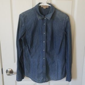 NINE WEST Vintage America Blue Cotton Shirt